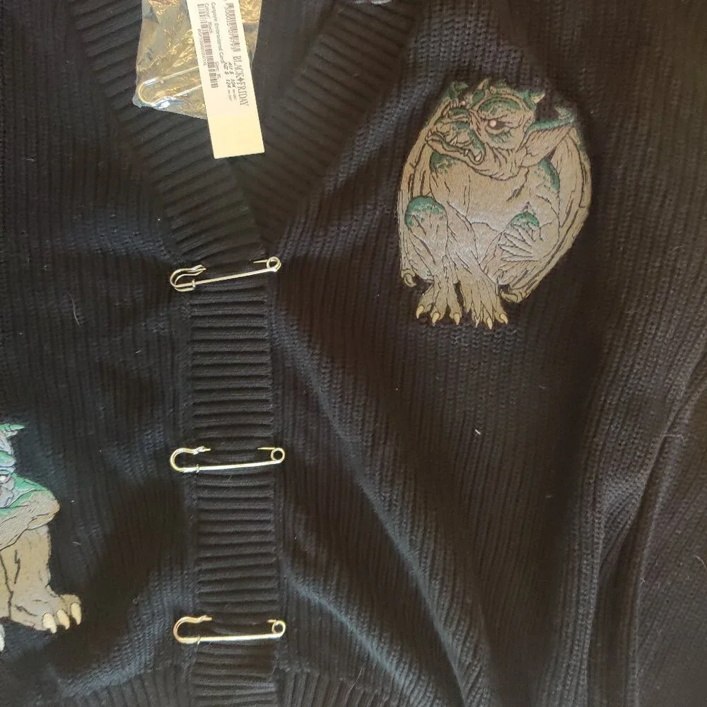 Dangerfield gargoyle sweater size XL new oversized fit - Picture 3 of 5